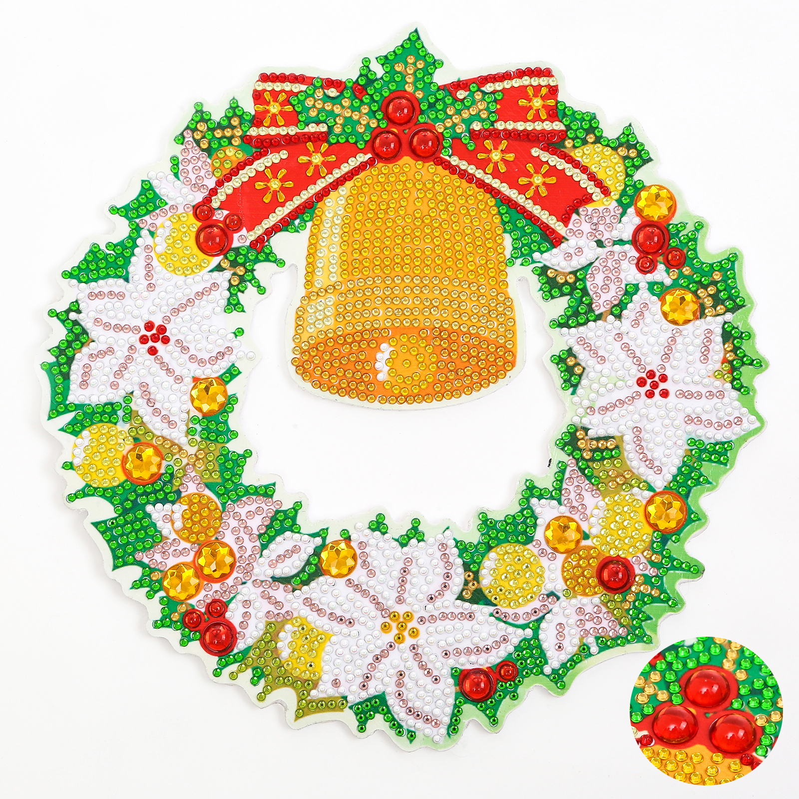 

Christmas Bells Wreath - 5D DIY Craft Decoration - 23*23CM, 501 Original