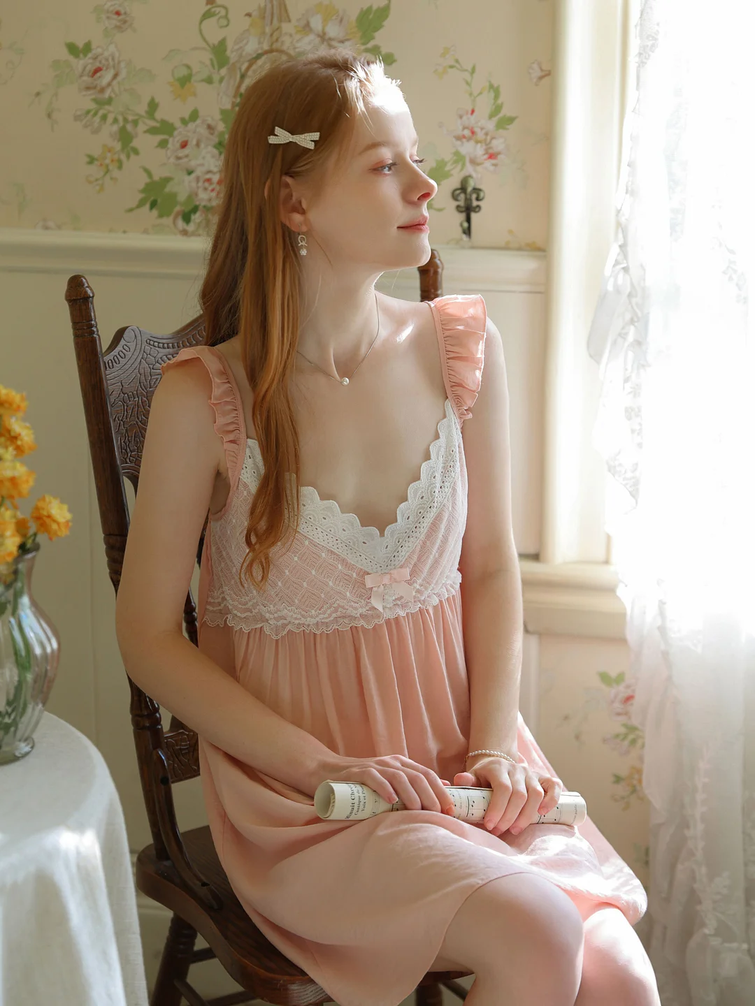 Short Dress French Court Style Princess Sweet One-piece Vintage Slip Dress