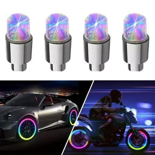 Dronehint 4x Universal Truck Car Parts Wheel Tire Air Valve Stem LED Light Cap Accessories (For: Acura) Parts