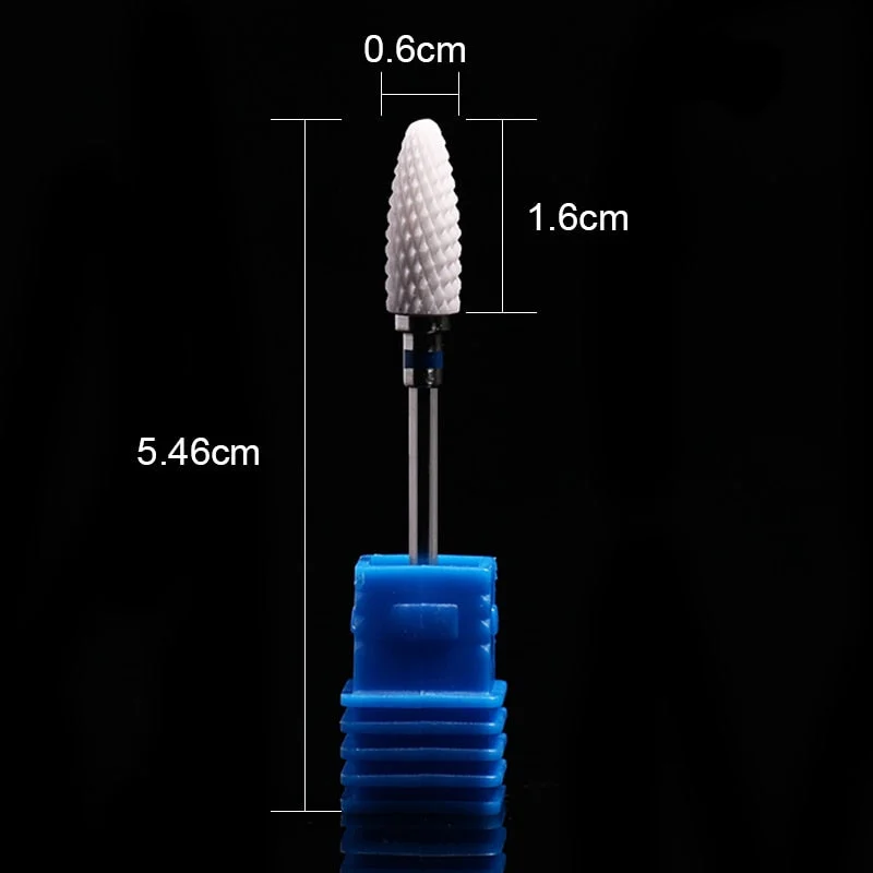 Nail Drill Bits Ceramic Milling Cutter Manicure Electric Nail Files Grinding Bits Mills Cutter Burr Pedicure Nail Art Tools-Nail Inspo