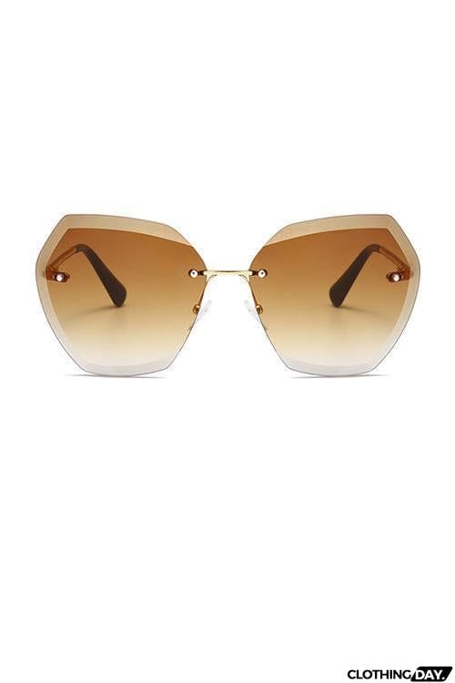 Gradient Rimless Sunglasses