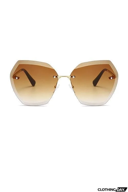 Gradient Rimless Sunglasses