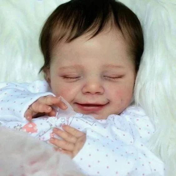 20" Real Looking Lifelike Smiling Silicone Reborn Girl Newborn Baby Doll Elsa With Heartbeat💖 & Sound🔊 Rebornartdoll® RSAW-Rebornartdoll®