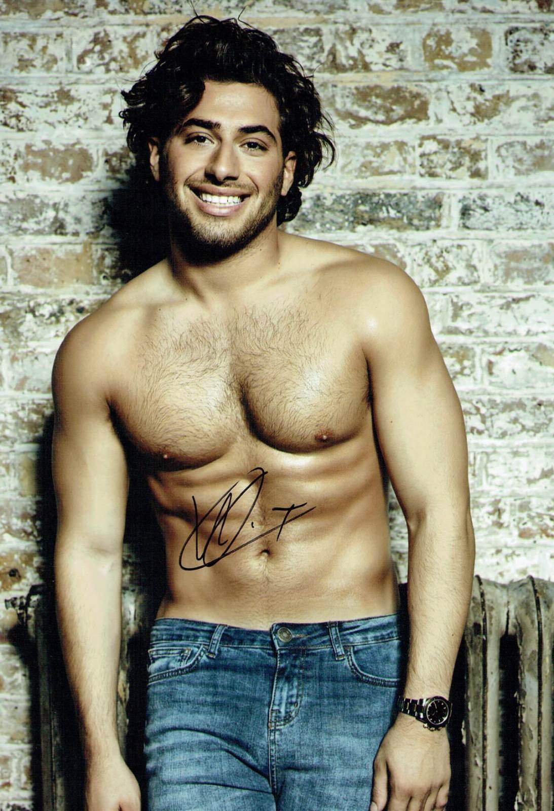 Kem CETINAY SIGNED Autograph 12x8 Sexy Photo Poster painting 2 AFTAL COA Love Island Winner