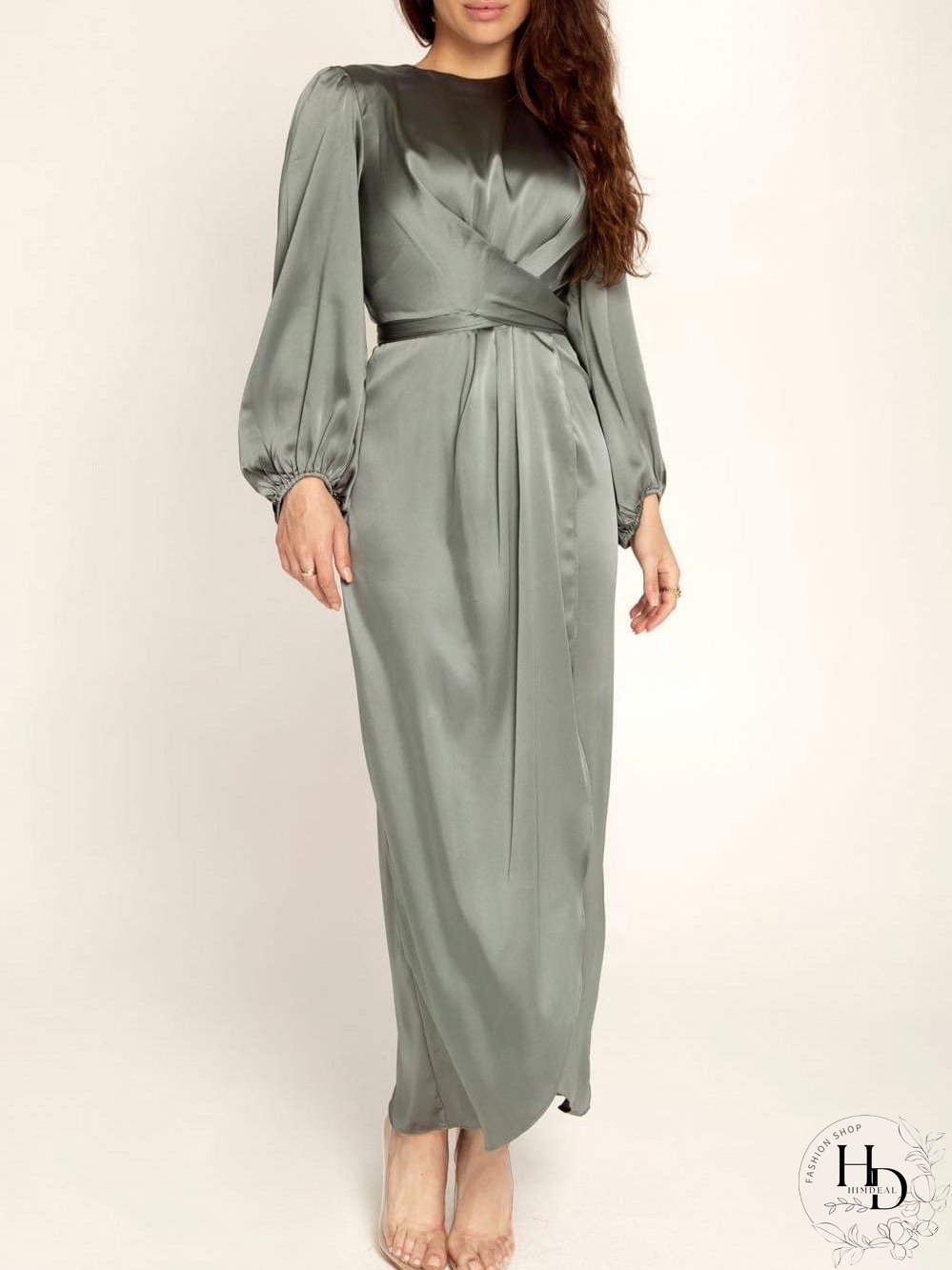 Velvet Smocked Waist Dress