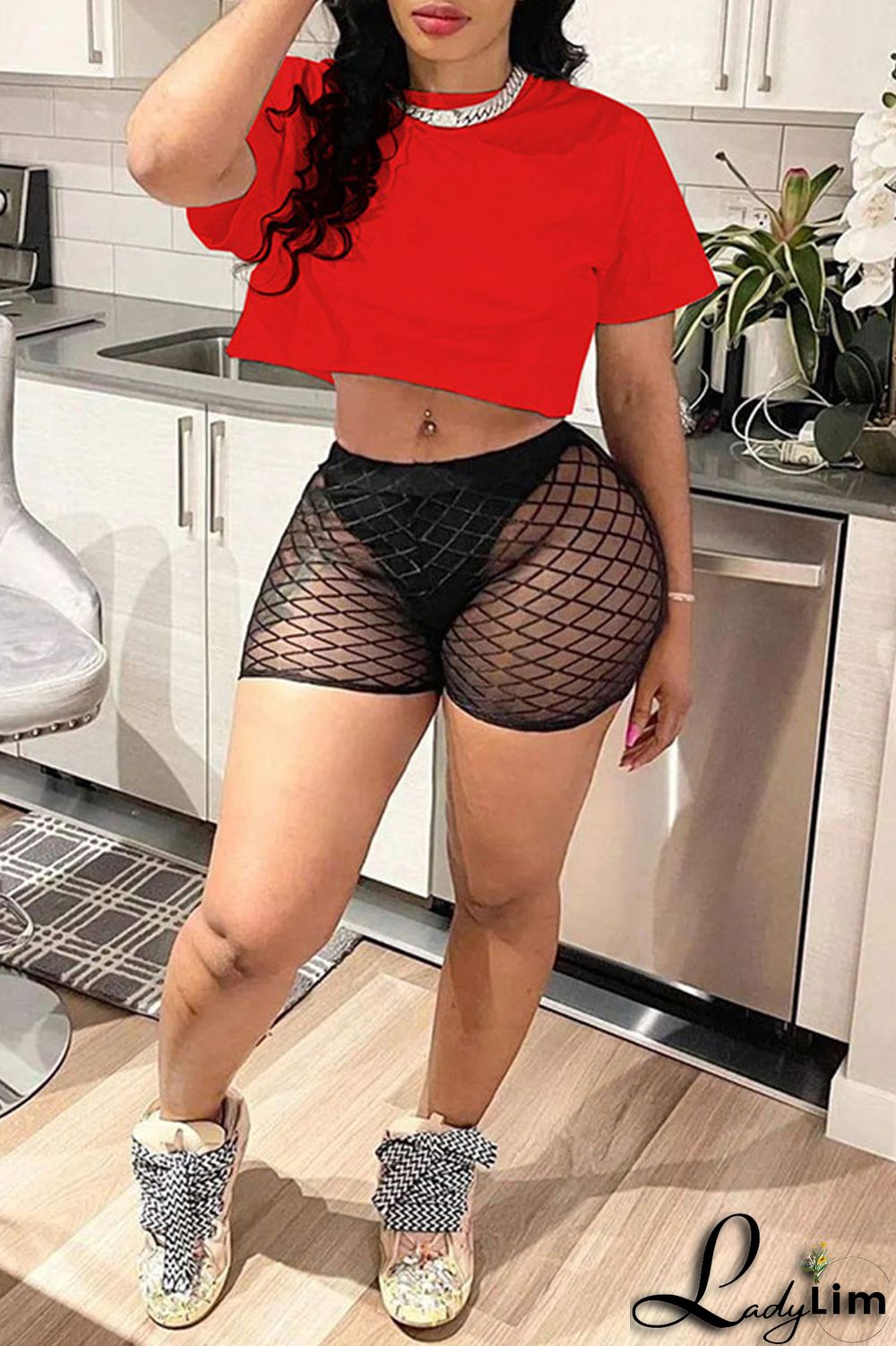 White Sexy Solid Split Joint O Neck Short Sleeve Two Pieces