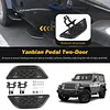 2 Door Carbon Steel Side Steps For Jeep Wrangler JK/JL 2007-2023 350 LBS Load