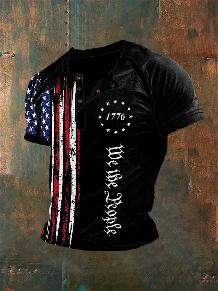 Comstylish Men's 4th of July Casual T-shirt