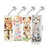 4Pcs DIY Animal Diamond Painting Bookmarks