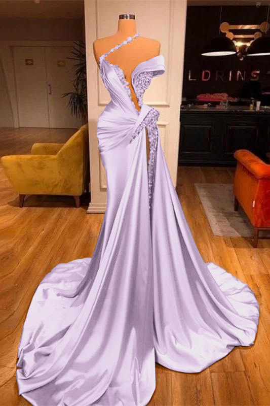 Off the Shoulder Sleeveless Long Mermaid Prom Dress With Beading main image 0