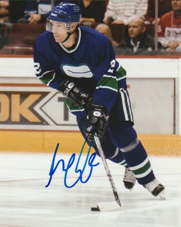 MATTIAS OHLUND SIGNED VANCOUVER CANUCKS 8x10 Photo Poster painting #2 Autograph