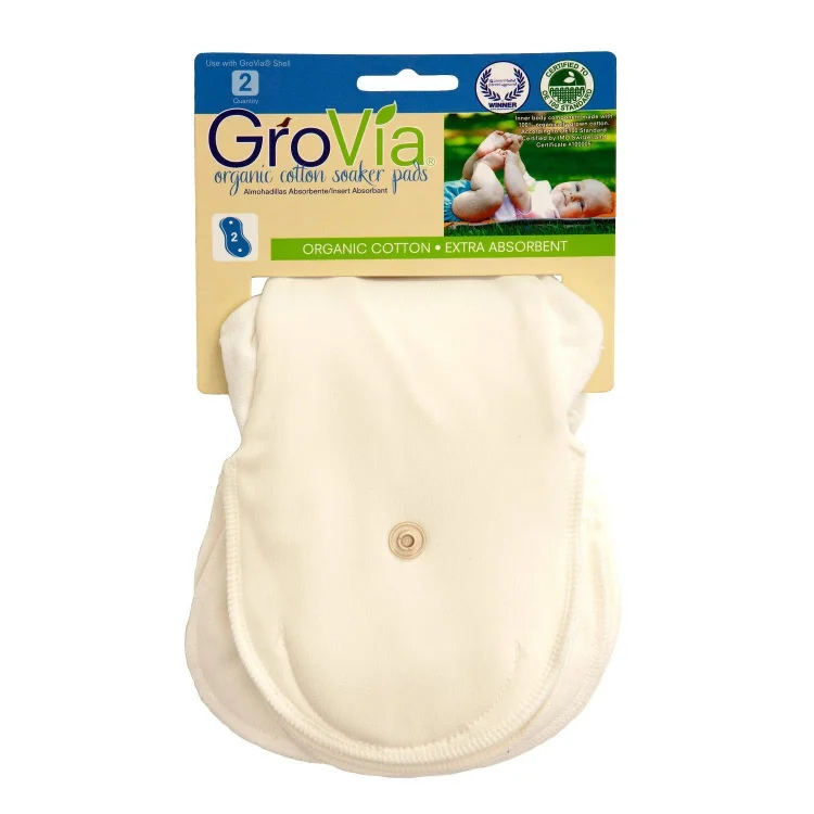 Organic Cotton Soaker Pad | Cloth Diaper Insert (2-pack) by GroVia