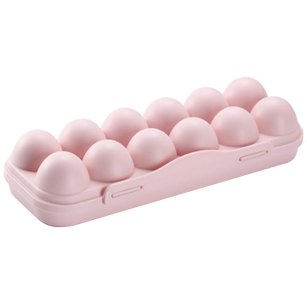 

Egg Tray Holder Home Storage Box Kitchen Fridge Crisper Container Organizer, Pink, 501 Original