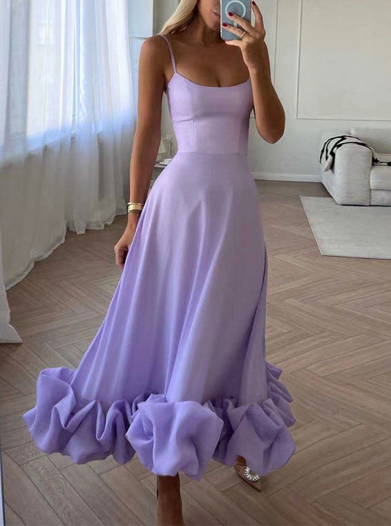Women's Fashion Casual Halter A-line Floral Large Hem Dresses | Oxredo Shop Ramadan Sale
