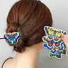 5Pcs PU Butterfly Diamond Embroidery Painting Hairpins