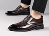 Business leather shoes Korean pointed English style men's formal wear
