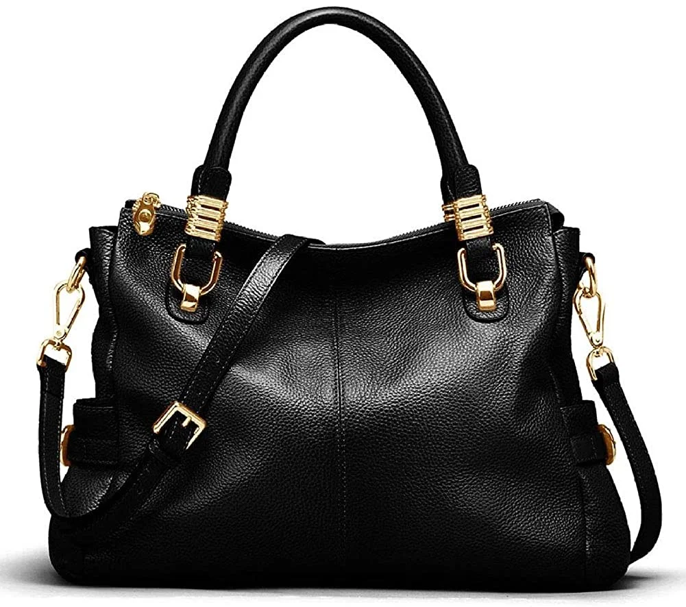 Women's Genuine Leather Purses and Handbags, Satchel Tote Shoulder Bag