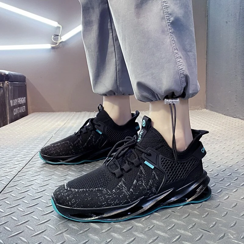 qengg New Summer Breathable Man Sneaker Fashionable Running Vulcanize Shoe Mesh Sports Flat Shoes for men white sneakers shoes