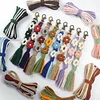 Daisy Flower Keychain Making Kits with Instruction Macrame Keychain Kit DIY Macrame Kits for Beginners Adults Handbags DIY Ornament Decor