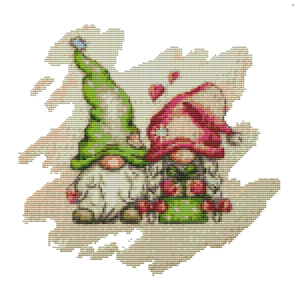 

Gnome - 11CT Stamped Cross Stitch - 40*40CM, 501 Original