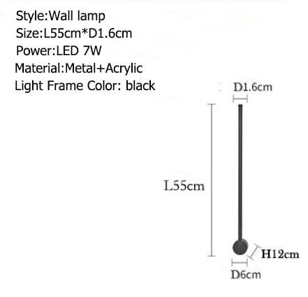 Modern LED Cylindrical Pendant Lights Background Strip Hanglamp Long Bar Luminarias Long-Line Bedroom Industrial Lamp
