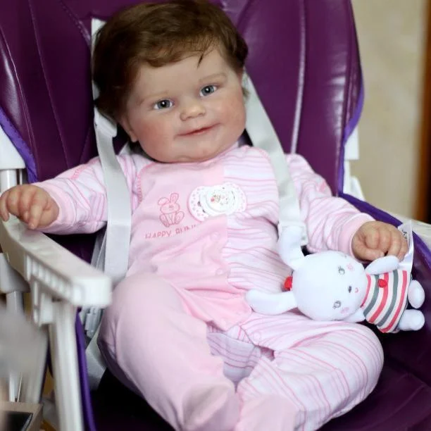  20'' Kleine Makenzie Süße Reborn Baby Puppe -Realistisch und Süße ( mit Stimm- und Herzmodul) - RSDP-Rebornbabypuppen-Rebornbabypuppen.de®