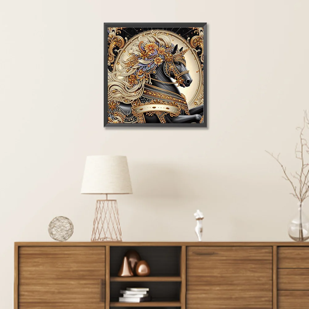 Diamond Painting - Partial Special Shaped Drill - Horse(Canvas|30*30cm)