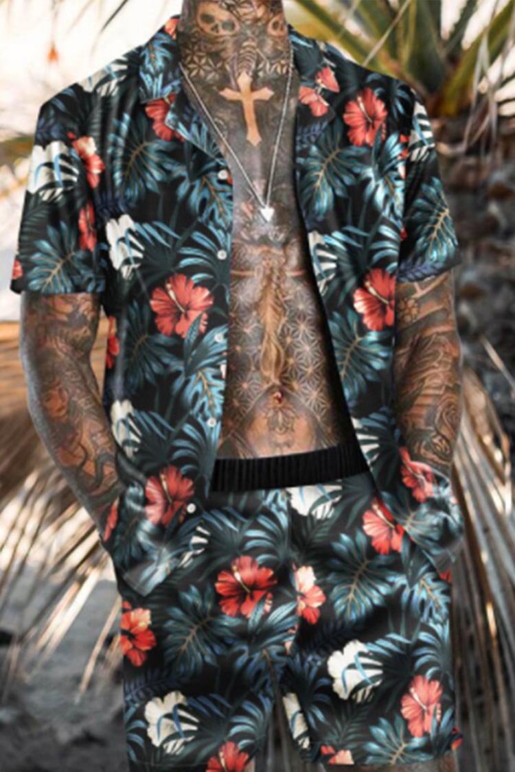 BrosWear Hawaiian Shirt Set