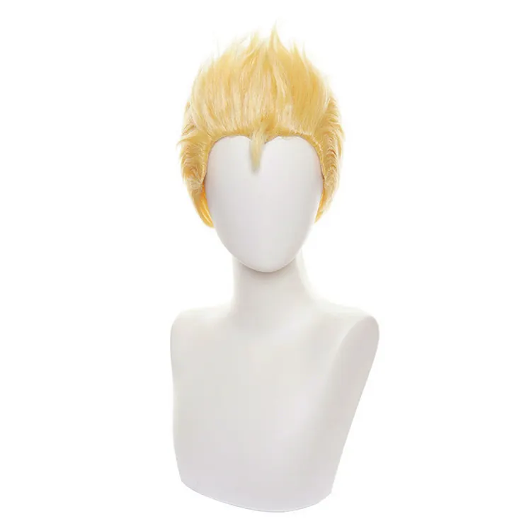 Hazbin Hotel 2024 Lucifer Yellow Wigs Cosplay Accessories Halloween Carnival Props