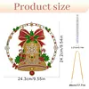 Christmas Diamond Painting Ornament Bell Wreath Hanging Decor 9.45x9.45in