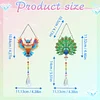 2pcs Owl Peacock Diamond Painting Double-sided Crystal Window Suncatcher Craft Set Birthday Gifts Home Garden Decor Hanging Kit