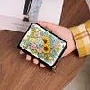 (US Local)Diamond Painting Card Holder Coin Purse Diamond Art Wallet for Women (Sunflower)