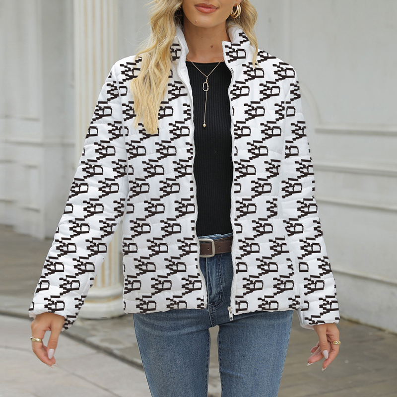 Printed Long-Sleeved Casual Cotton Coat wearshes