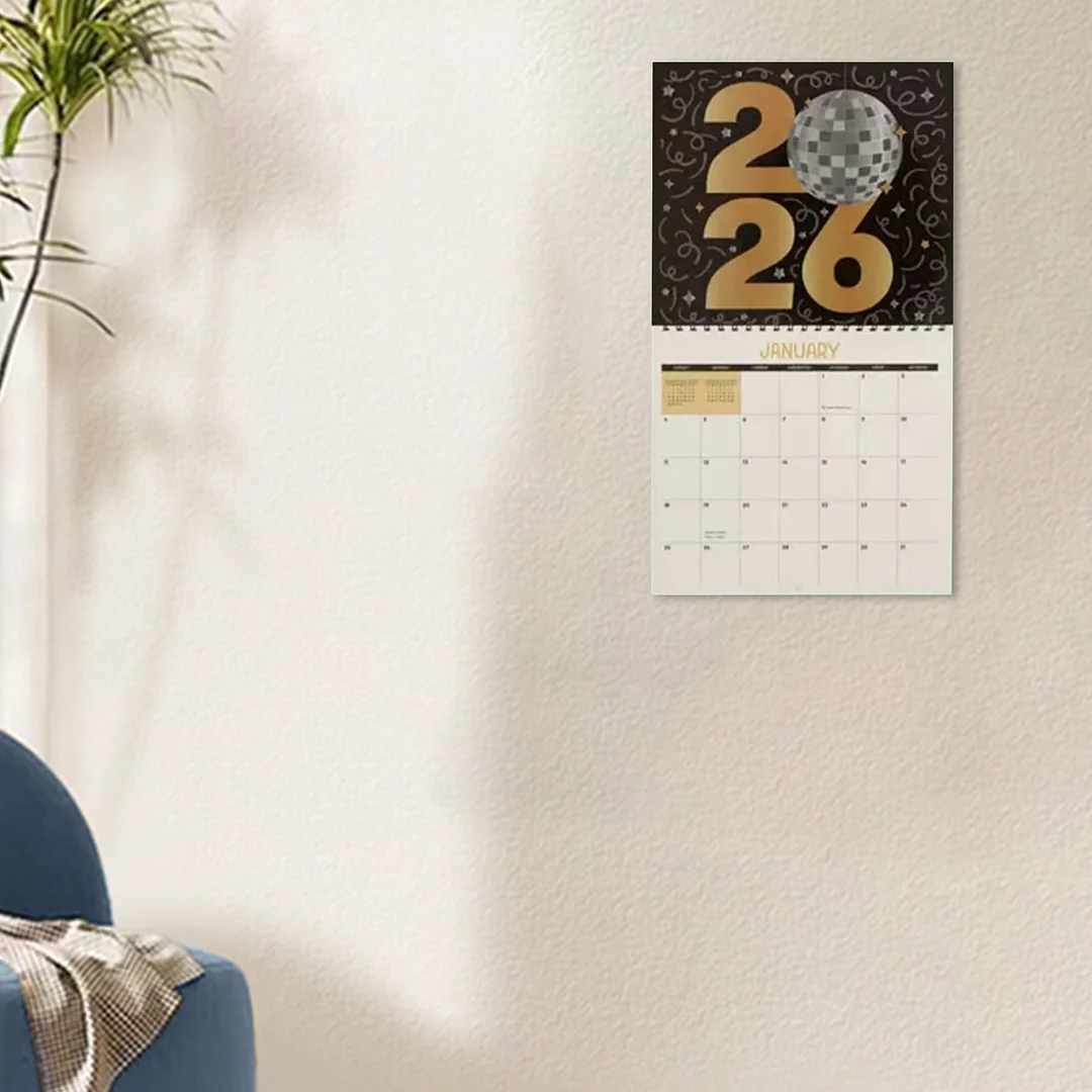 2026 Diamond Art Painting Calendar DIY Wall Calendar 12-Month Flip Wall Calendar