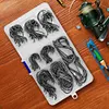 200pcs Fishing Catfish Hooks High Carbon Steel Saltwater Octopus Fishing Hooks