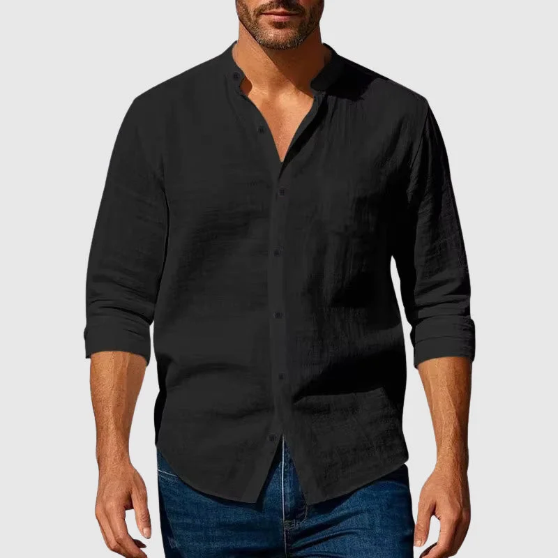 Linen Henley Shirt