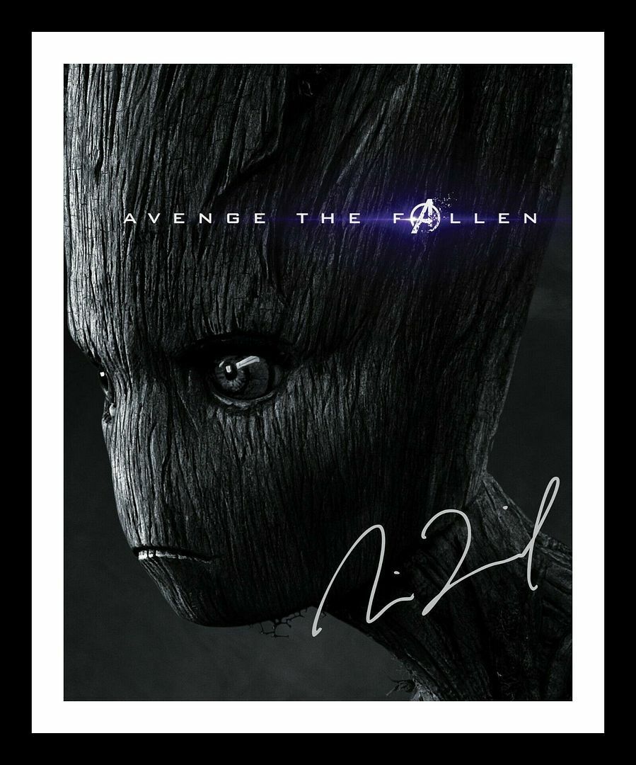 Vin Diesel - Groot - Guardians Of The Galaxy Autograph Signed & Framed Photo Poster painting 1