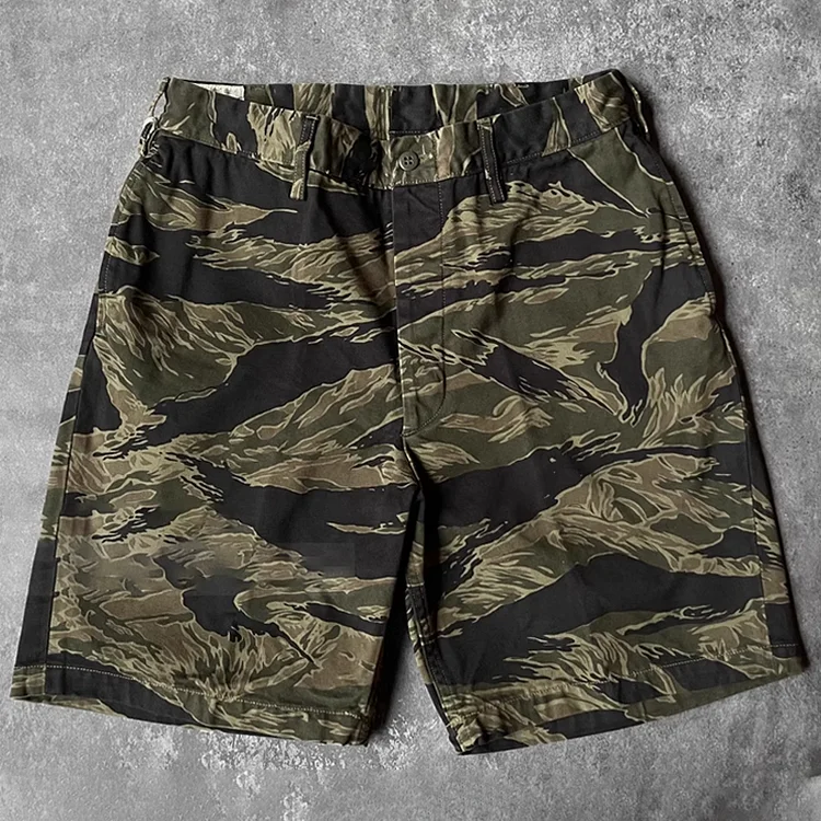 Classic Tiger Camouflage Cargo Shorts