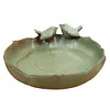 Ceramic Birdbath Bowl Bird Feeder Bird Feeding Bowl for Outdoor Garden Courtyard