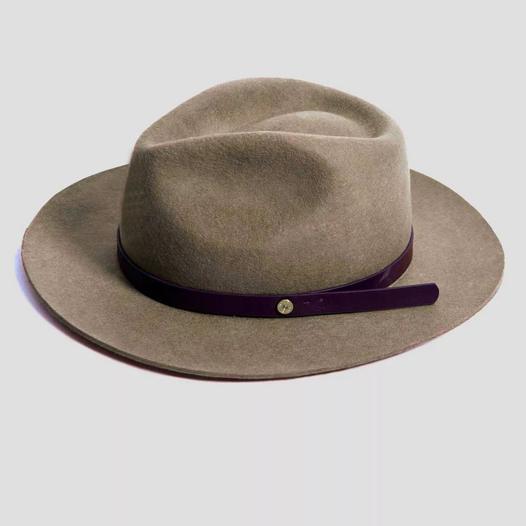 Griffin Fedora–Dark Olive[Fast shipping and box packing]