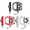 Mountain Bike Pedals For CXWXC CX-159 Bike Removable Anti-Skid Nails 2In1 Clipless Flat Pedal 9/16In 3 Bearings Bicycle Pedals Bicycle Accessories