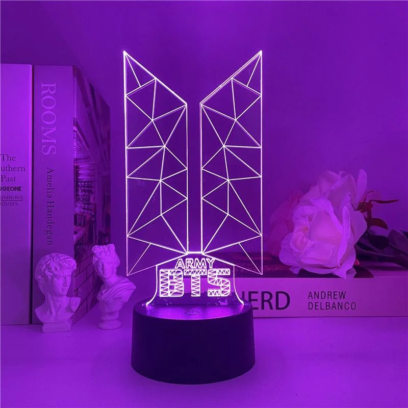방탄소년단 LOGO Colorful Night Light