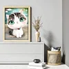 Bead Embroidery - Partial Printed 9CT Cartoon Cat(39x30 CM)