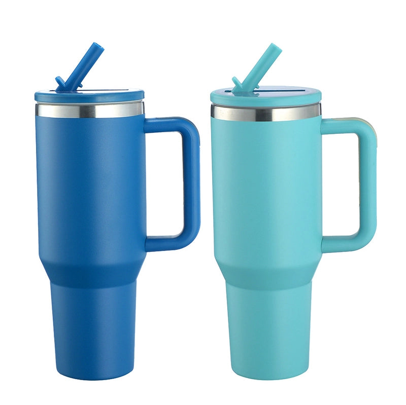 New Big Mac 304 Stainless Steel 40 Car Cup With Suction Nozzle Large Capacity Stretch Liner Handle Cup Support 5D