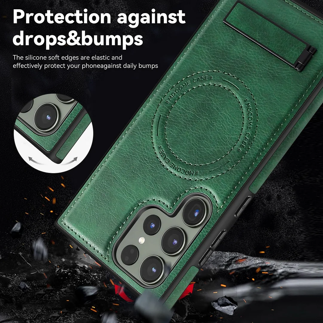 Samsung Galaxy Z Fold 6 Leather Case Magnetic Protective Case Holder Phone Case