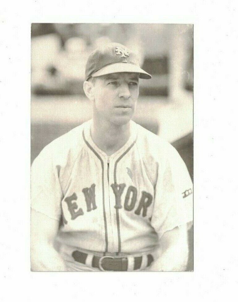 Vintage Bill Werber New York Giants 4x6 Blank Back Postcard Size Photo Poster painting Card RH2