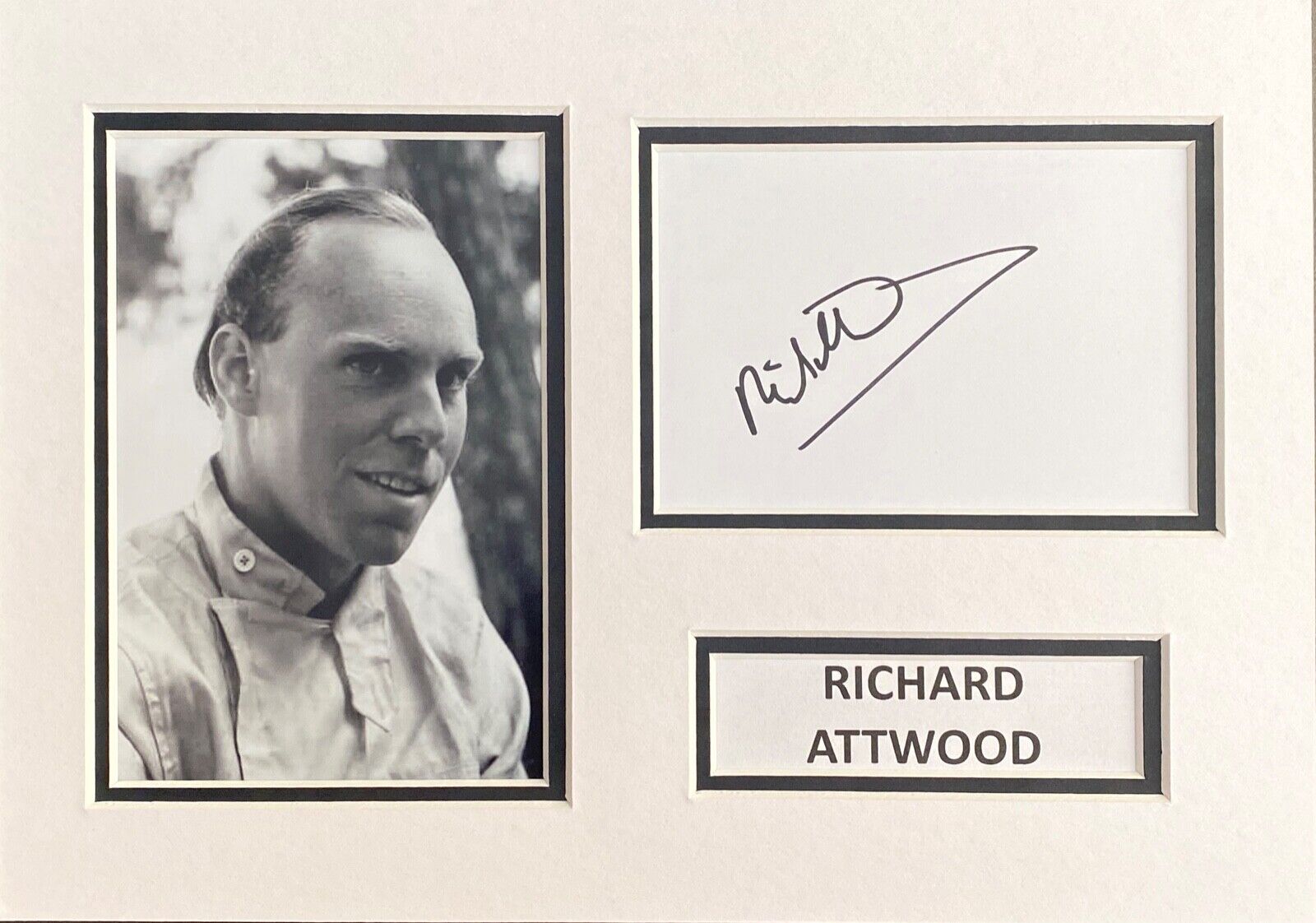 RICHARD ATTWOOD SIGNED A4 Photo Poster painting MOUNT DISPLAY LE MANS AUTOGRAPH F1 RACING