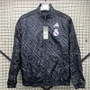 2024/2025 Real Madrid Reversible Windbreaker Red-Black Soccer Jersey 1:1 Thai Quality