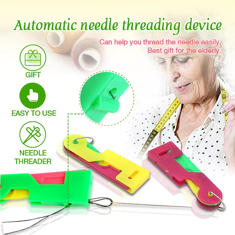 Automatic needle threading device