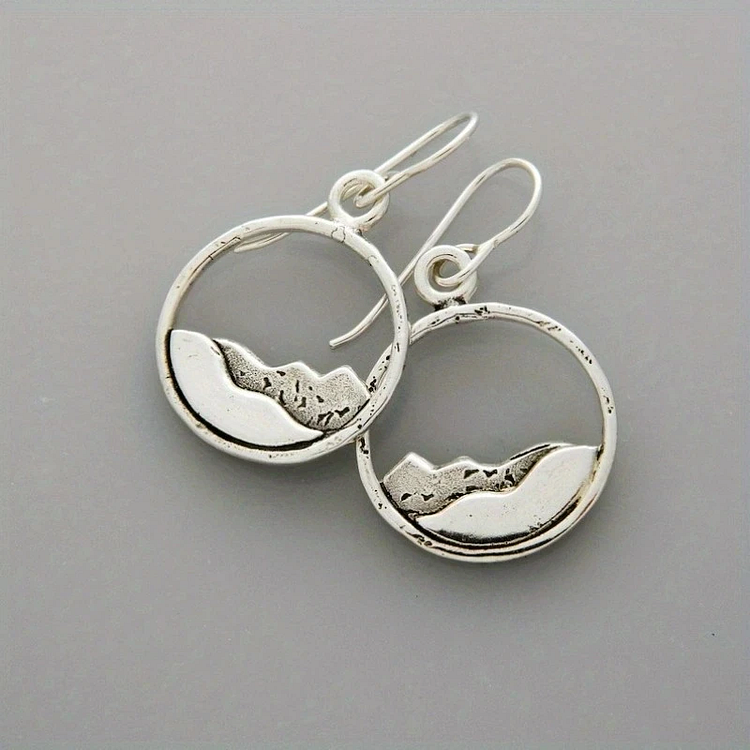 Vintage Hollow Mountains Earrings